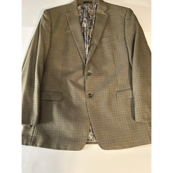 Lauren Ralph Lauren Houndstooth Fabric‎ Pattern Men's Blazer 48L